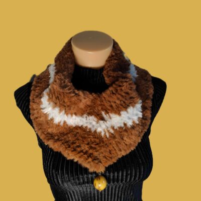 Cache-cou fausse fourrure fait main multiple coloris disponible