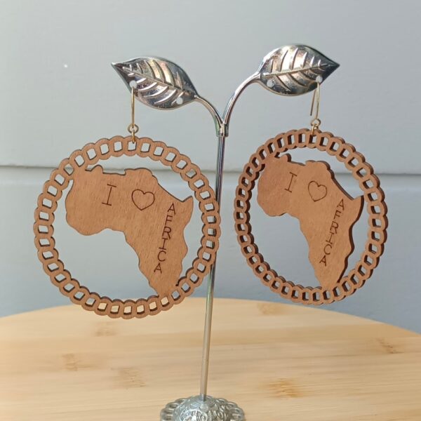 Boucles LOVE AFRO CRÉOLES 🤎 – Image 2